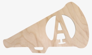 Wooden Cheer Megaphone Initial Or Number Hanger - Monogram