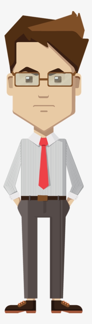 Svg Black And White Download Businessman Clipart Man - Business Man Standing Cartoon