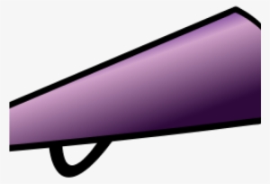 Cheerleader Megaphone Clipart - Purple Cheer Megaphone