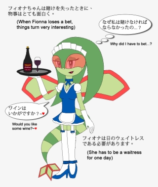 Fionna As A Waitress - Cartoon