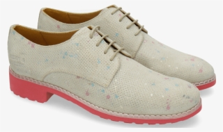 Derby Shoes Ella 11 White Dots Multi - Suede