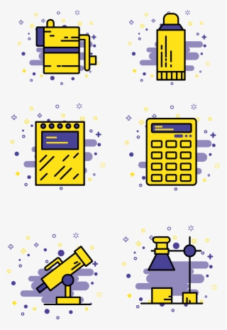 Mbe Style Student School Supplies Commercial Icon Elements