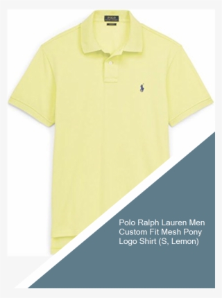 Polo Ralph Lauren Men Custom Fit Mesh Pony Logo Shirt - Polo Shirt