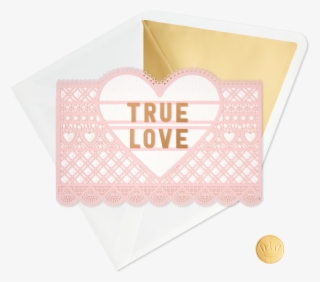 True Love Laser-cut Lace Valentine's Day - Envelope