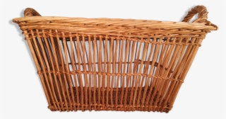 Old Wicker Laundry Basket - Wicker
