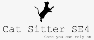 Cat Sitter Se4 Logo - Silhouette