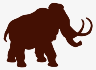 Mammoth Clipart Ivory - Silueta De Dinosaurio En Svg