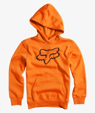 Fox Youth Legacy Pullover Hoody Fleece - Orange Fox Clothing