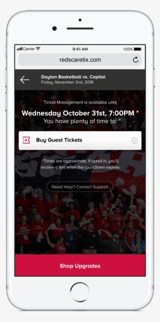 You Will See All Available Ticket Management Options - Iphone