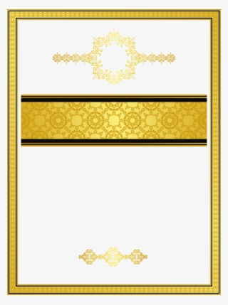 Golden Gold Pattern Mapping Texture Template Border - Marcos Borde Dorado