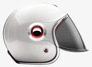 Jet Pivots Silver Cup Red Ring Chrome Eye - Helmet