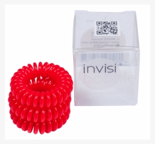 Invisi Bobble Raspberry Red Hair Ring - Box