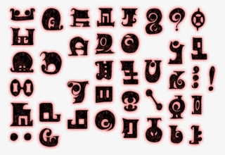 Click For Full Sized Image Runic Alphabet - Puella Magi Madoka Magica Runic