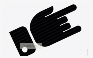 Rock Hand Vector Icon - Iron