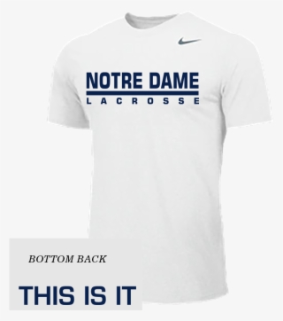 Notre Dame Lacrosse Nike Tshirt - Active Shirt