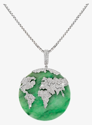Conqueror Green Globe Pendant - Amee Philips Necklace Png