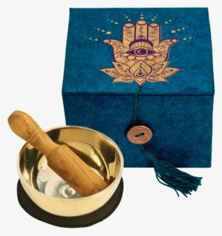 Hamsa- Mini Singing Bowl In A Box For Meditation - Standing Bell