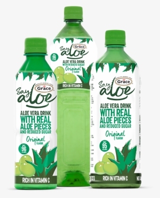 Say Aloe Reduced Sugar Original - Aloe Vera Drink Strawberry Flavour