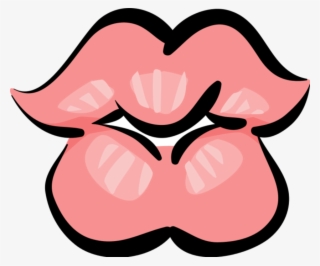 Vector Illustration Of Mouth Lips Ready To Kiss