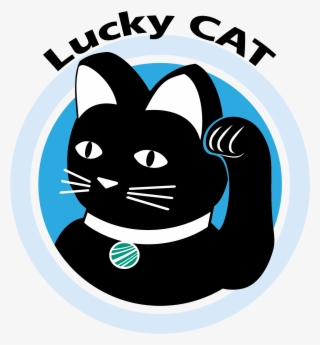 Lucky Cat Logo - Black Cat
