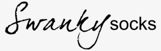 Swanky Socks - Calligraphy