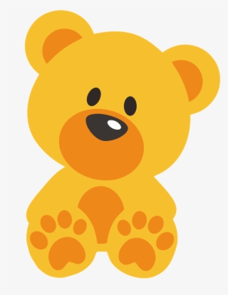 Orange Teddy Bear Clipart - Gold Teddy Bear Clipart