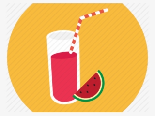 Beverage Clipart Watermelon Juice - Juice Icons Circle