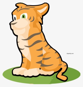 New Sitting Tiger Clipart Png