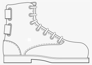 Collection Of Boot Outline Cliparts - Boot Shoe Template