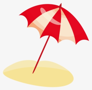 Cartoon Beach Clip Art Parasol Transprent Png Ⓒ - Beach Png Cartoon