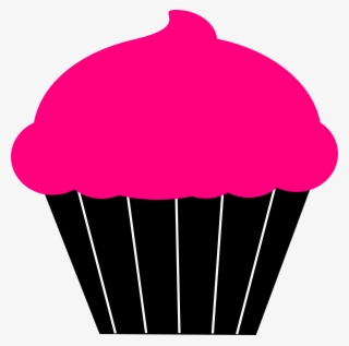 Cupcake Clipart Logo - Cupcake Pink Black Clipart