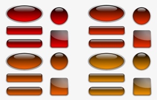 Button, Icon, Oblong, Square, About, Oval, Red, Orange - Icon