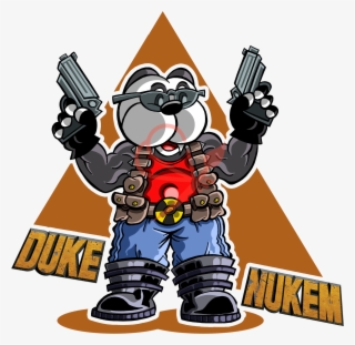 Parodia Oso Duke Nukem Duke Videojuego Apogee - Duke Nukem