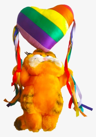X Transparent Rainbowcore Rainbow Gay Pride Kidcore - Gay Garfield