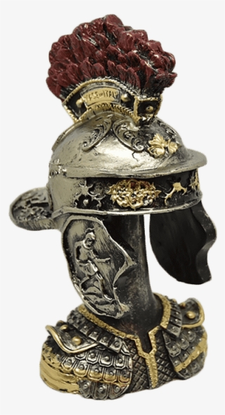 Helmet Of Roman Centurion H 5,9″ Plus Base - Figurine