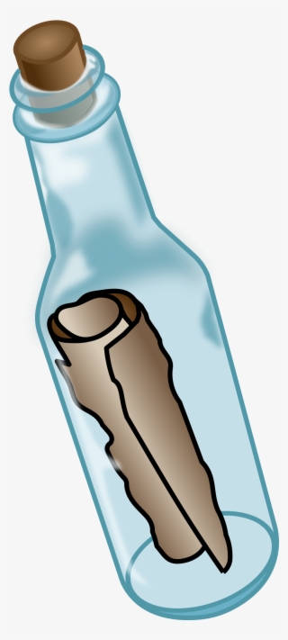 Big Image - Message In A Bottle Clipart