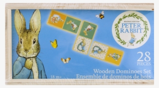 Peter Rabbit Beatrix Potter Wooden Dominoes Set 18m - Rabbit