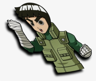 Rock Lee Half Peeker Sticker - Cartoon