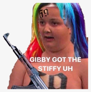 Meme Sticker - Blicky Got The Stiffy Meme