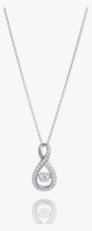 Infinity Dancing Stone Necklace - Locket