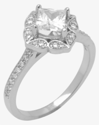 14k White Gold Diamond Ring D2144 - Pre-engagement Ring