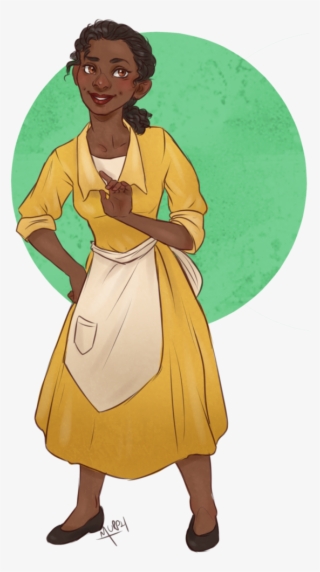 Waitress Clipart Princess Tiana - Illustration