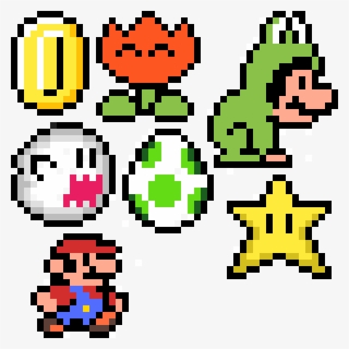 Mario Pixel Art Pack - Mario Frog Transparent PNG - 1200x1200 - Free ...