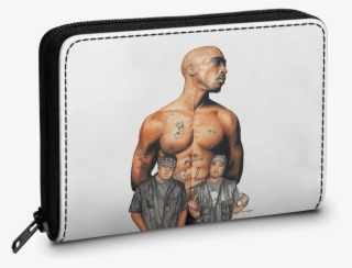 Dailyobjects 2pac Biggie Zipper Slim Card & Coin Wallet - Tattoo Tupac