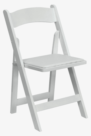 Folding White Resin Chair