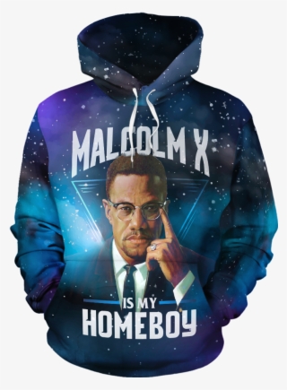 Malcolm X Is My Homeboy All-over Hoodie - Molecule Hoodie