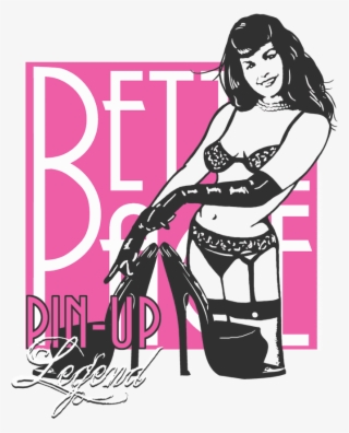Bettie Page Pin Up Legend Women's T-shirt - Poster