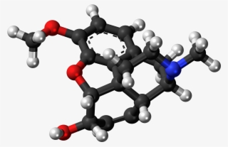 Codeine Molecule Ball - Codeine Ball And Stick