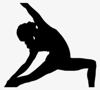 Yoga Pose Black Silhouette