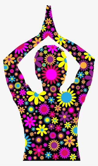 This Free Icons Png Design Of Floral Female Yoga Pose